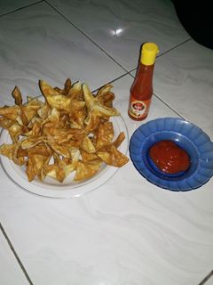 Foto resep pangsit goreng isi ayam