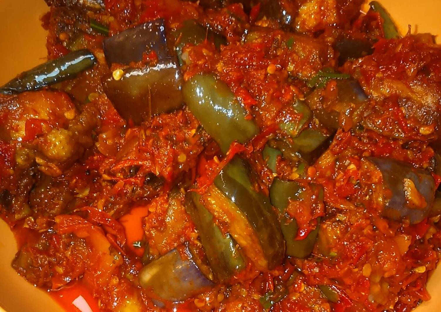 Resep Ayam & Terong Balado Daun Jeruk Purut oleh Mellhana