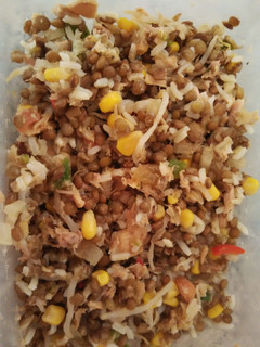 Una foto de Ensalada de lentejas