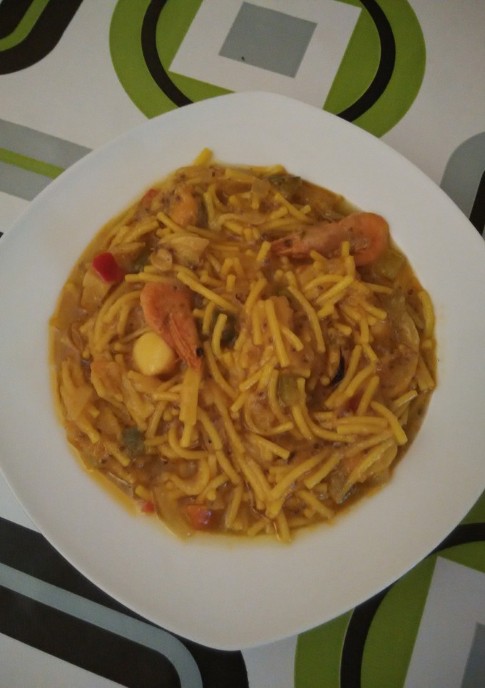 Una foto de Fideos guisados