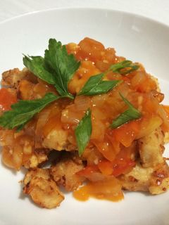 Foto resep Ayam goreng asam manis