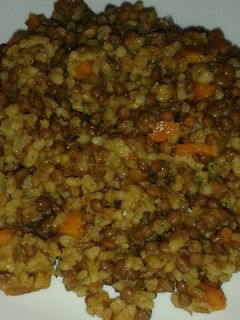 Una foto de Lentejas con zanahoria al curry