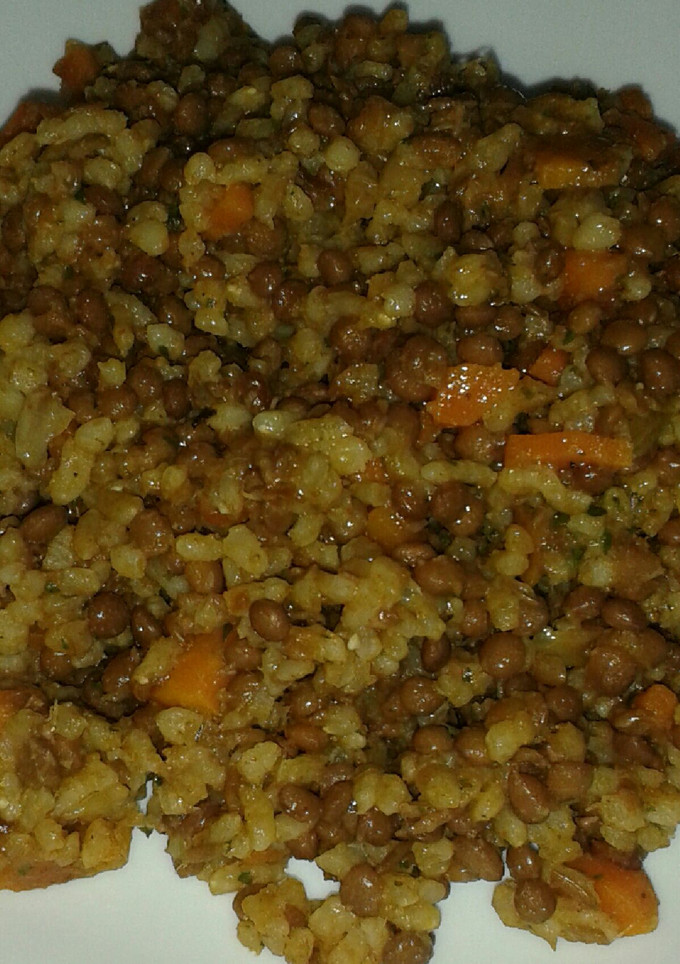 Una foto de Lentejas con zanahoria al curry