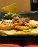 Fajitas de pollo con guacamole