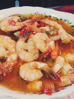 Foto resep Tumis Udang Kuah Pedas