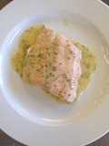 Salmón en salsa de sidra e hinojo
