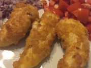 Una foto de solomillo de pollo