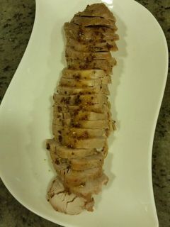 Una foto de Solomillo de cerdo a la mostaza con miel 