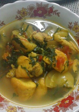 Hình của món CANH CÀ BUNG.