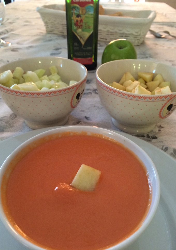 Una foto de Gazpacho. Receta española