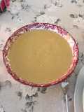 Crema templada de porotos blancos con verduras