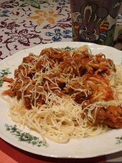 Foto resep Spaghetti bola" daging