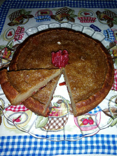 Una foto de Bizcocho de Calabacin con flor de Hibisco