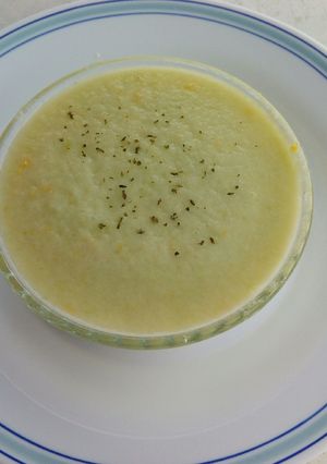 A picture of Melon Gazpacho.