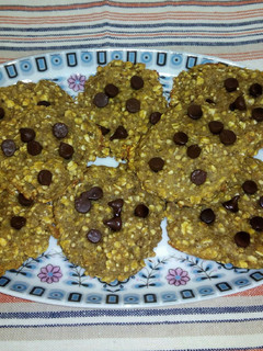 Una foto de Galletas de avena con quinoa y chocolate.
