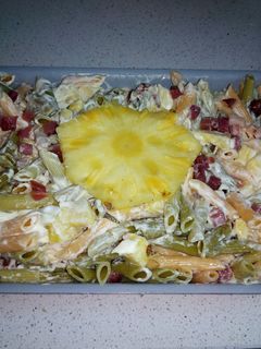 Una foto de Ensalada de plumas vegetales para tupper