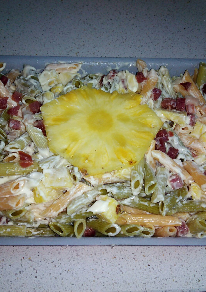 Una foto de Ensalada de plumas vegetales para tupper