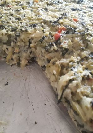 Una foto de Tarta de apio y roquefort