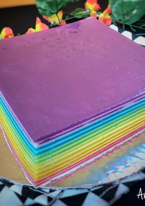 Foto resep Lapis kanji rainbow