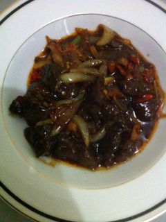 Foto resep Daging goreng pedas saus kecap 