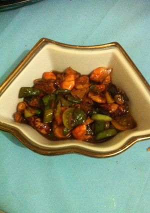 Foto resep Udang masak paprika