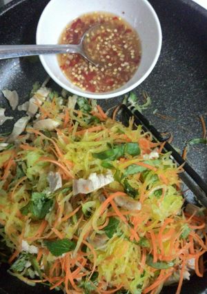 Hình của món Nộm bí đao.