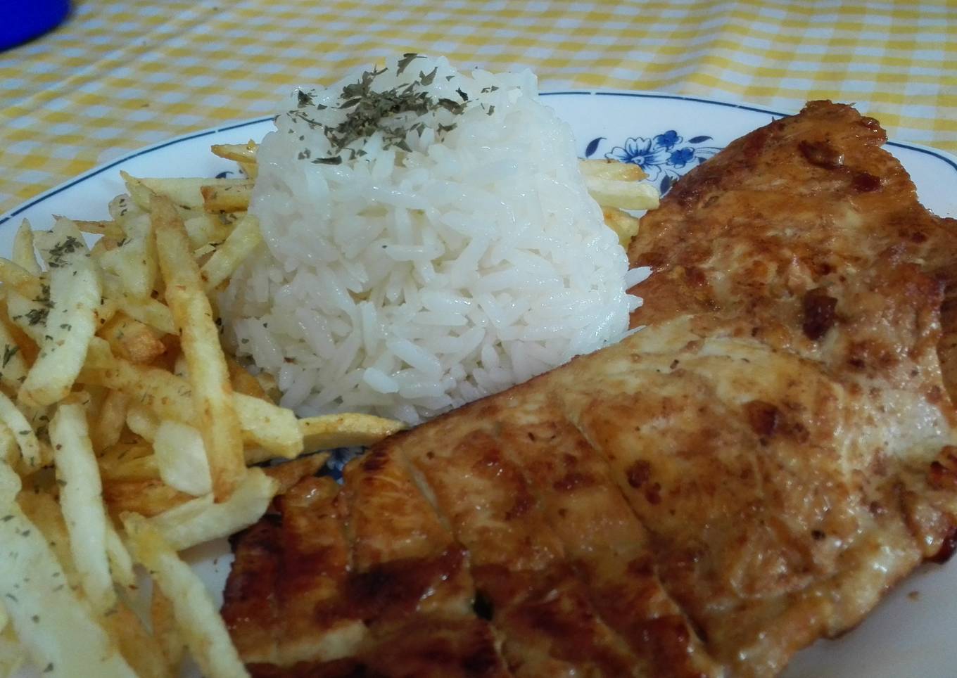 Pechuga de pollo con miel y mostaza