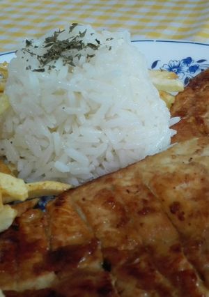 Una foto de Pechuga de pollo con miel y mostaza