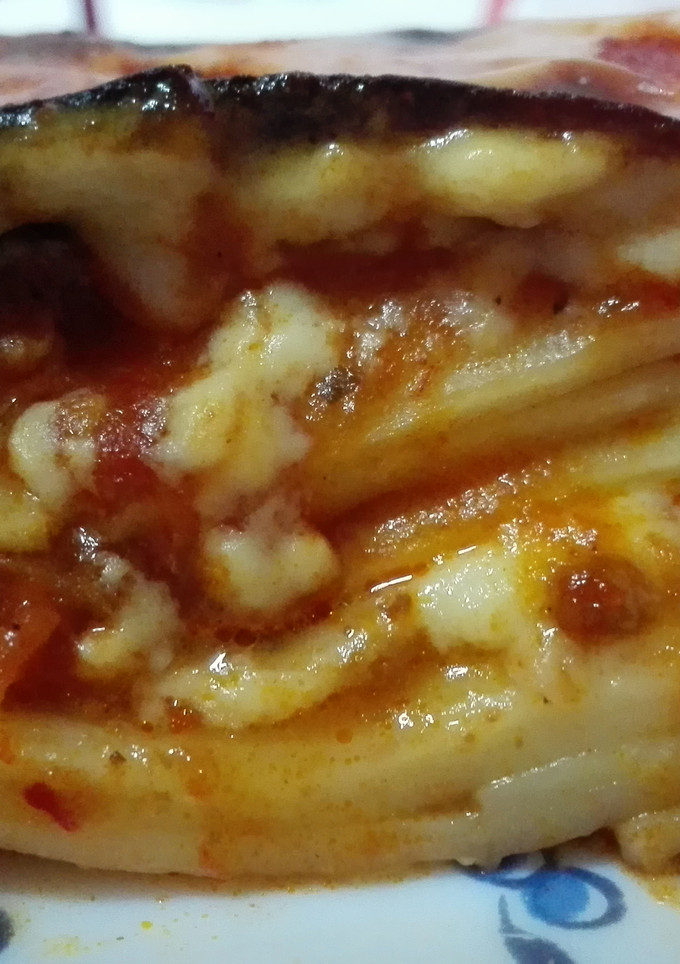 Una foto de Lasaña con salsa de carne