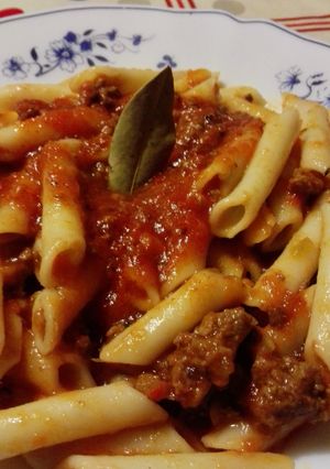 Una foto de Macarrones con carne a mi gusto