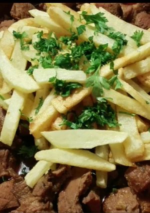 Una foto de Carne fiesta estilo canario