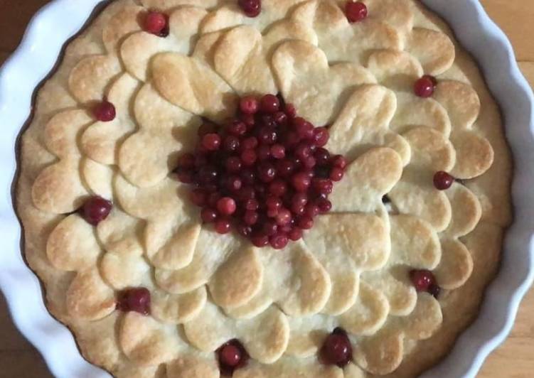 Crostata di confettura di mirtilli rossi 🌷