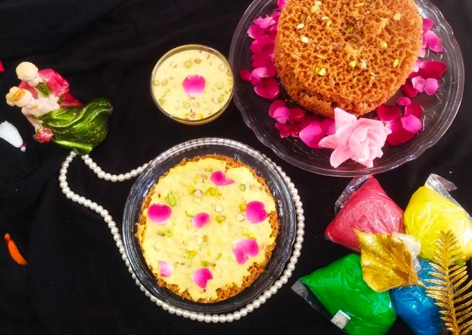 Recipe of Quick Rabri ghevar