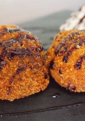 Una foto de Helado frito receta fácil 