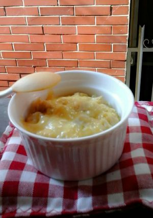 Foto resep cheesy steamed chicken rice