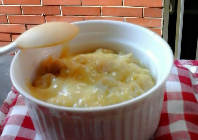 cheesy steamed chicken rice