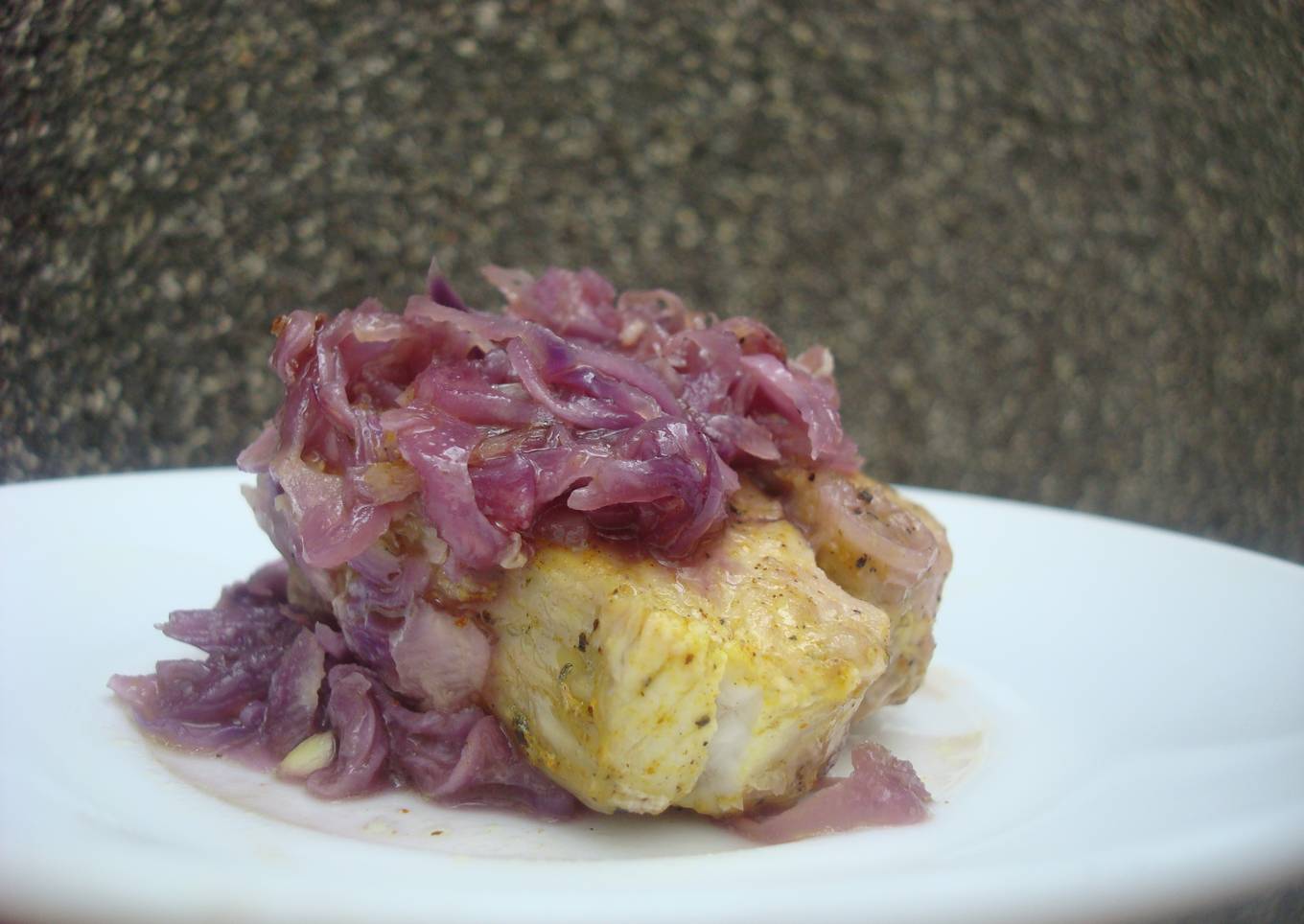 Baked Fish on Lemony Cabbage