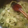 Fresh homemade tagliatelle