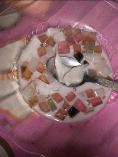 Foto resep Es agar agar kelapa buatan