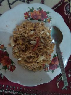 Foto resep Nasi goreng mie 