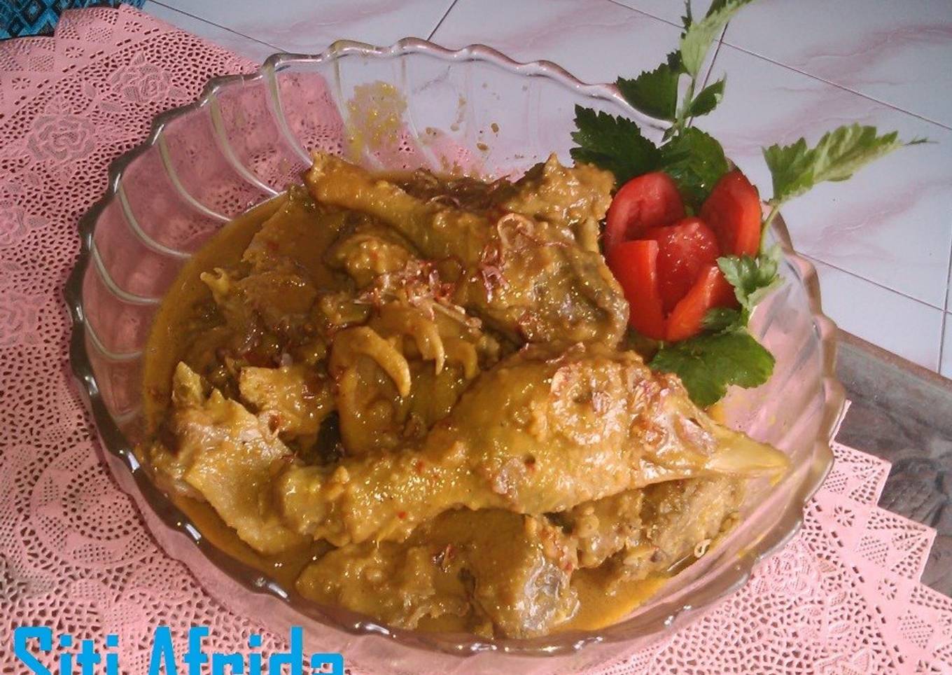 Opor Entog Bumbu Kacang Istimewa