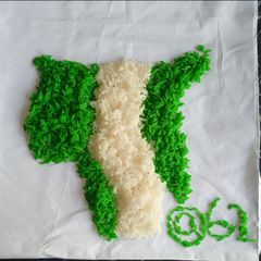 A picture of Green white green rice🇳🇬.