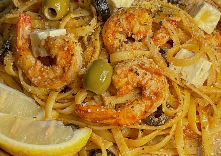Shrimp linguine Shrimp linguine