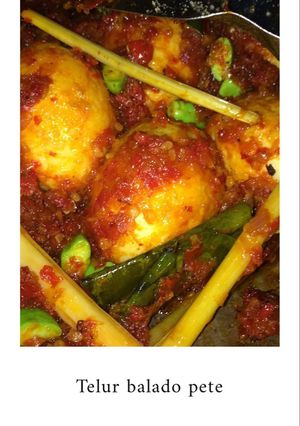 Foto resep Telur balado pete