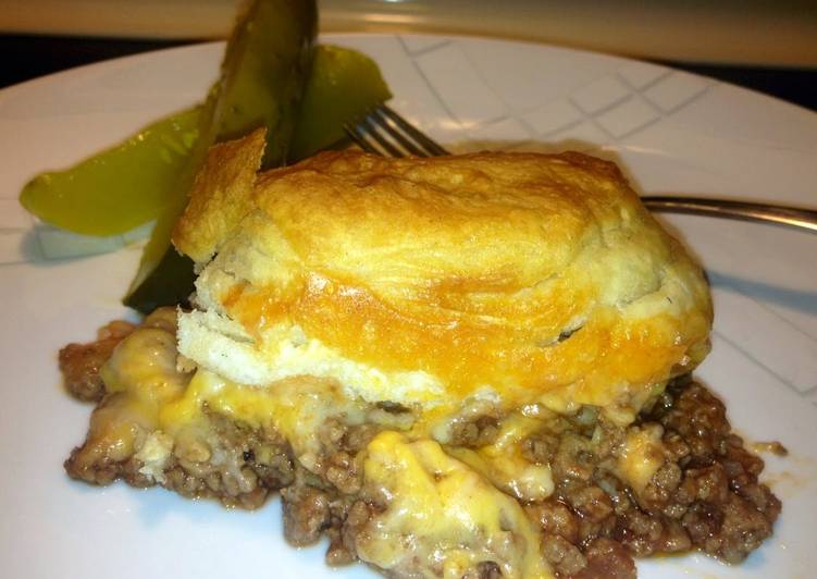 Steps to Prepare Favorite Cheeseburger Biscuit Bake