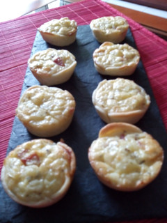 Una foto de Mini quiches de patata y bacon
