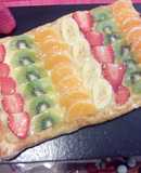 Hojaldre de frutas con crema pastelera
