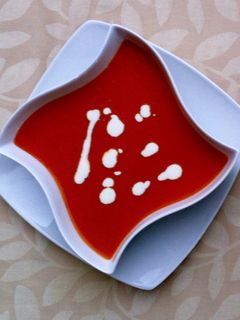 Una foto de Crema de Tomate