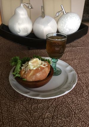Una foto de Huevo en pan tradicional