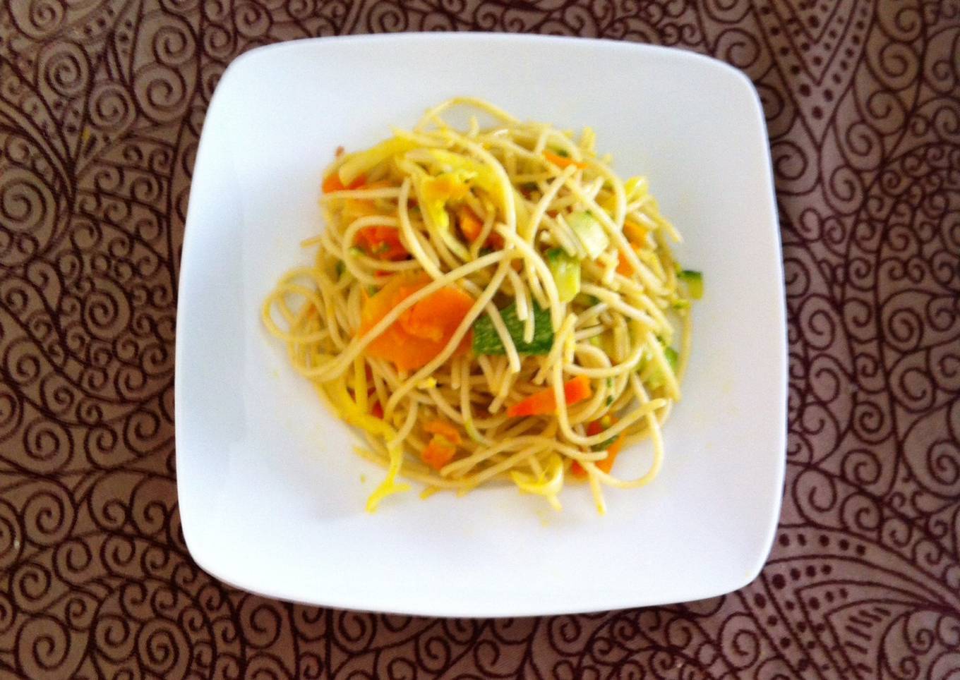 Spaghetti con verduras